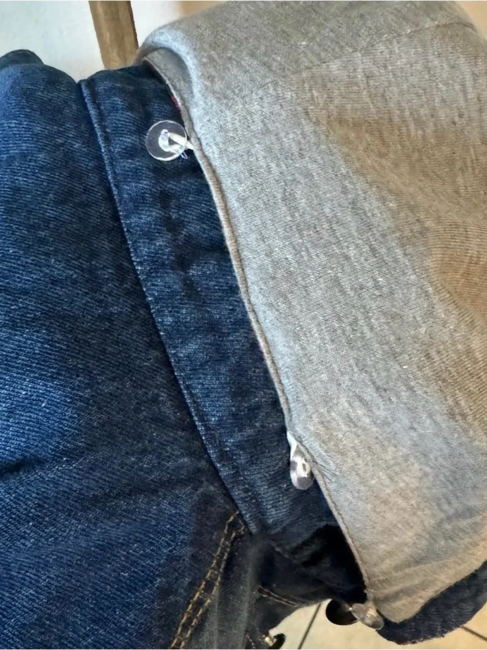 Zanr outerwear collection Like new kids button Up   hooded sleeveless denim jean